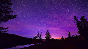 Purple Aesthetic Laptop, dark purple aesthetic landscape HD wallpaper