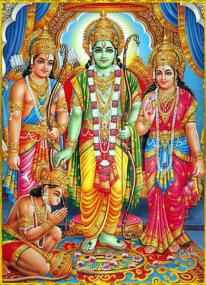 ☀ SITA RAM LAKSHMAN HANUMAN ☀, ram and sita HD phone wallpaper