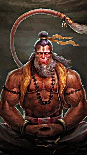 Hanuman Ji Animated in 2020, animated hanuman HD phone wallpaper