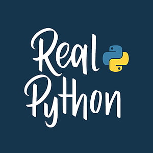Tutoriales de Python: Real Python, logotipo de Python fondo de pantalla del teléfono