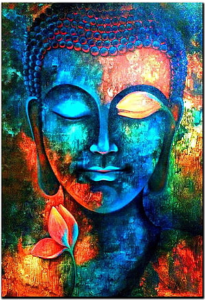 British Terminal™ Lord Buddha Fully Waterproof Canvas Printed Poster for Living Room,Bedroom,Office,Kids Room,Hall, canvas painting HD phone wallpaper