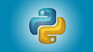 Programación de Python, logotipo de Python fondo de pantalla