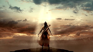 Shri Ram Bardzo piękne stojące Ramayan Shri, zły Pan Rama Tapeta HD