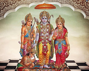 Ram Laxman Sita Hanuman Full Size, ram sita hanuman HD wallpaper