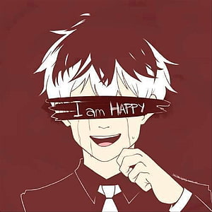 Broken Anime Boy, anime pfp boy HD phone wallpaper