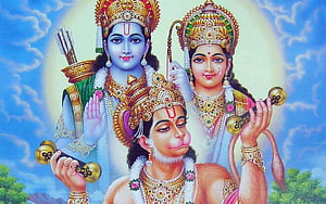 Hanuman Rama And Sita, ram sita HD wallpaper