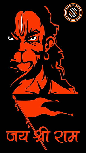 Wysokiej jakości 3d Hanuman Ji, zły rama Tapeta na telefon HD
