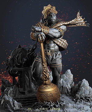 Hanuman Hindu God, hanuman ji 3d HD phone wallpaper