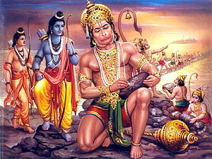 hanuman write ram on stone high resolution, hanuman ji HD wallpaper