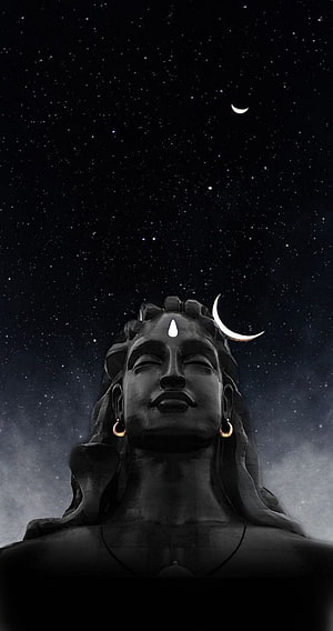 Lord Shiva, hanuman dark HD phone wallpaper