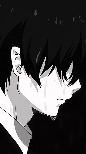 Sad Anime , depressing anime android HD phone wallpaper
