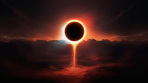 Eclipse Artwork HD wallpaper