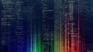 Código del programa Rainbow y fondo de pantalla