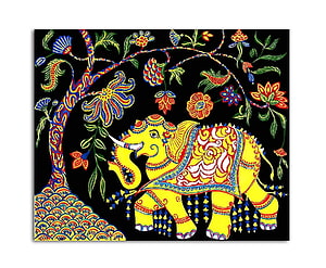 Tamatina Madhubani Canvas Painting, madhubani art HD wallpaper