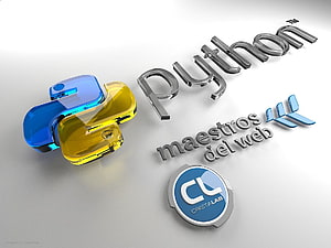 Logotipo de Python animado, logotipo de fondo de pantalla