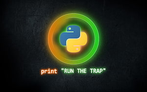 Python, druk, język programowania, logo Pythona Tapeta HD