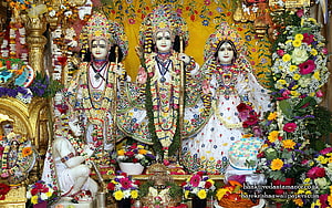 Sri Sri Sita Rama Laxman Hanuman, ram sita hanuman HD wallpaper